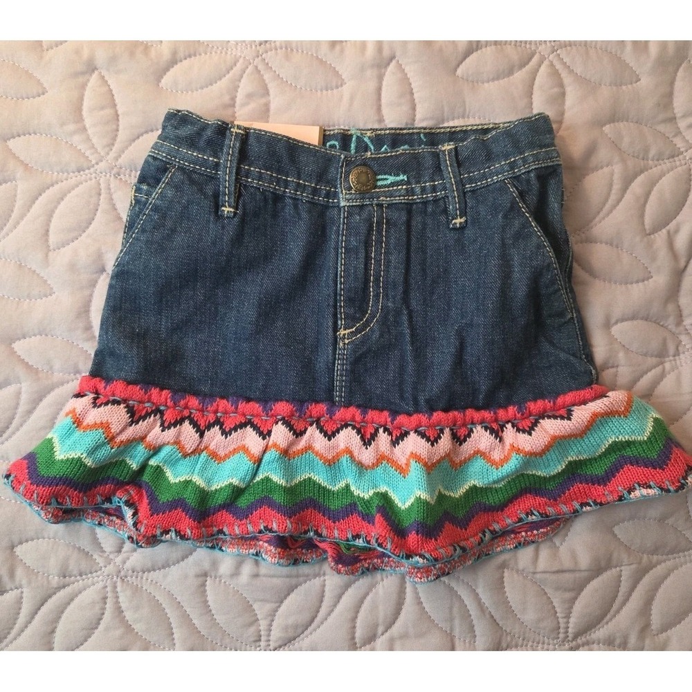 Girl's Baby Gap Denim Ruffle Hem‎ Skirt 4T NWT